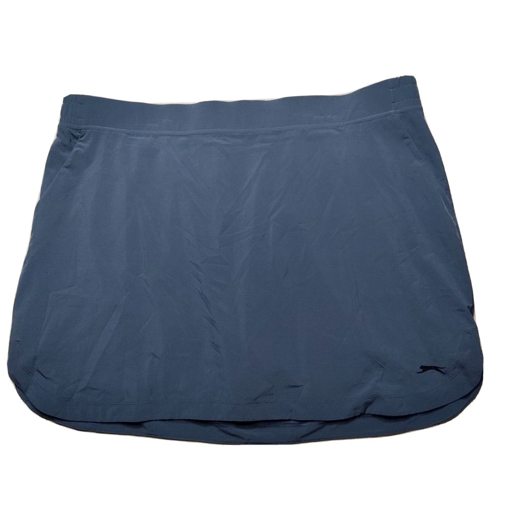 Slazenger Women Size 2XL Gray Slate Hydro-Dri Tech 17" Golf Skort NEW